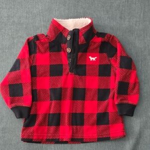 Carter's Red and Black Checkered Kids Hoodie